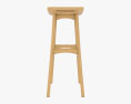 Ethnicraft Osso Bar stool 3d model