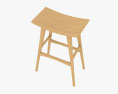 Ethnicraft Osso Барний стілець 3D модель
