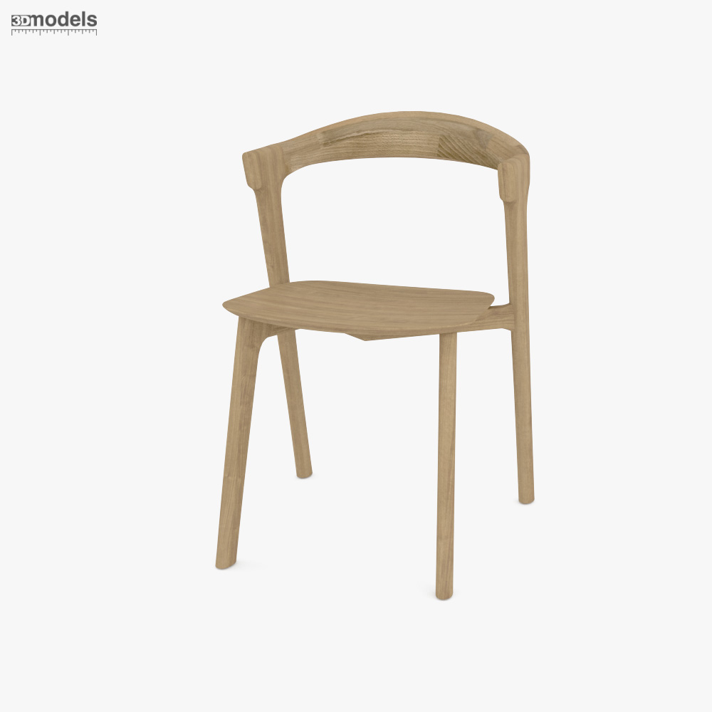 Ethnicraft Bok Dining chair 3d model