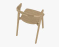 Ethnicraft Bok Обеденный стул 3D модель
