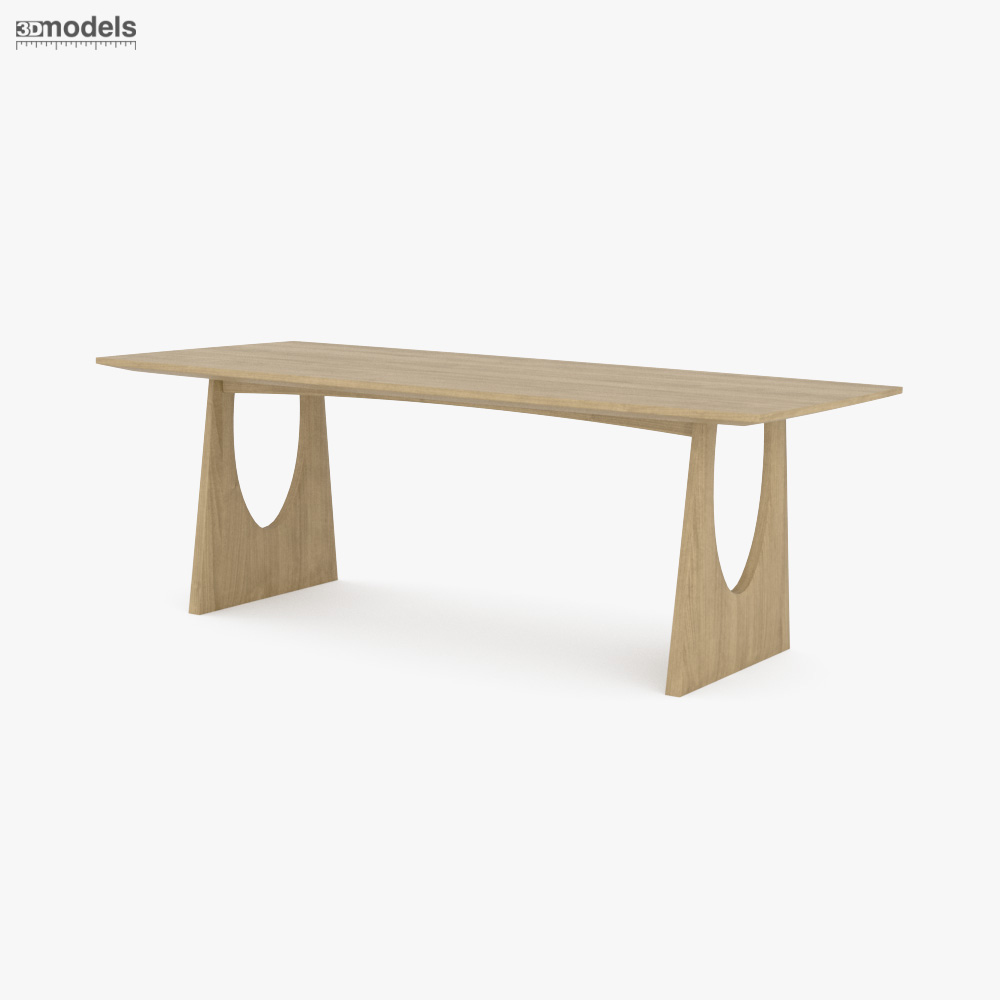 Ethnicraft Oak Geometric Tavolo da Pranzo Modello 3D