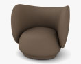 Ferm Living Rico Lounge chair 3d model