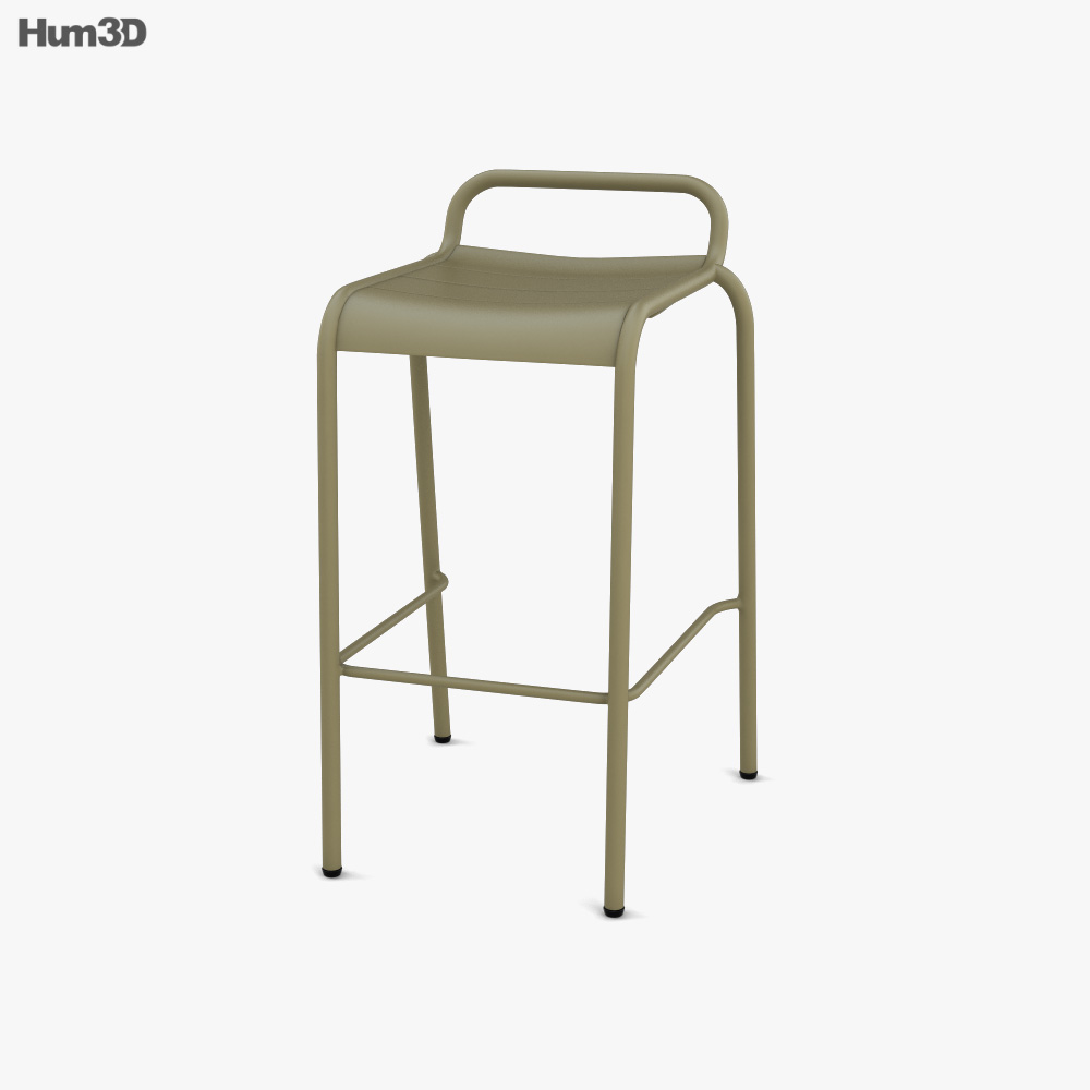 Fermob Luxembourg Bar stool 3D model