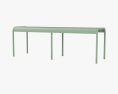 Fermob Luxembourg Bench 3D 모델 