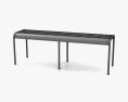 Fermob Luxembourg Bench 3D 모델 