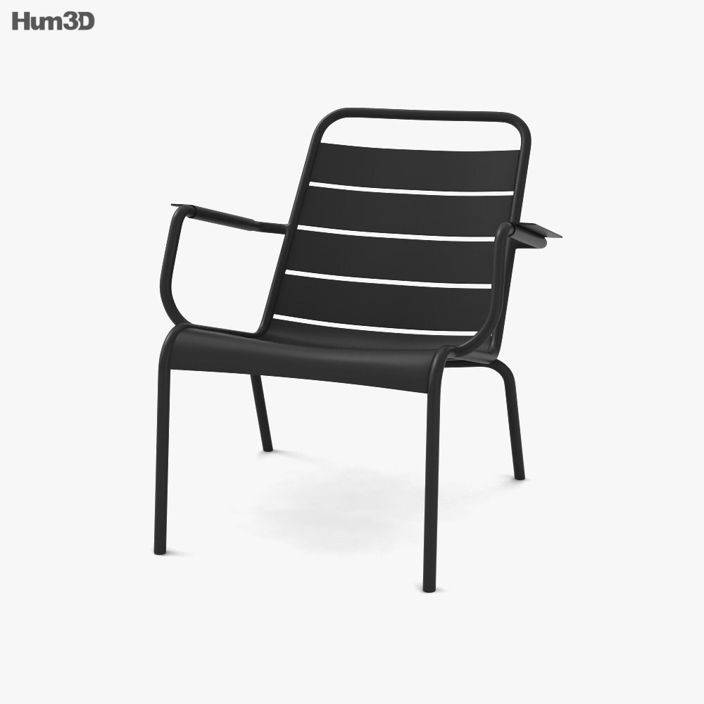 Fermob Luxembourg Low Armchair 3D model