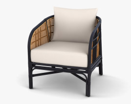 Ferrara Rattan Cadeira de Acento Modelo 3d
