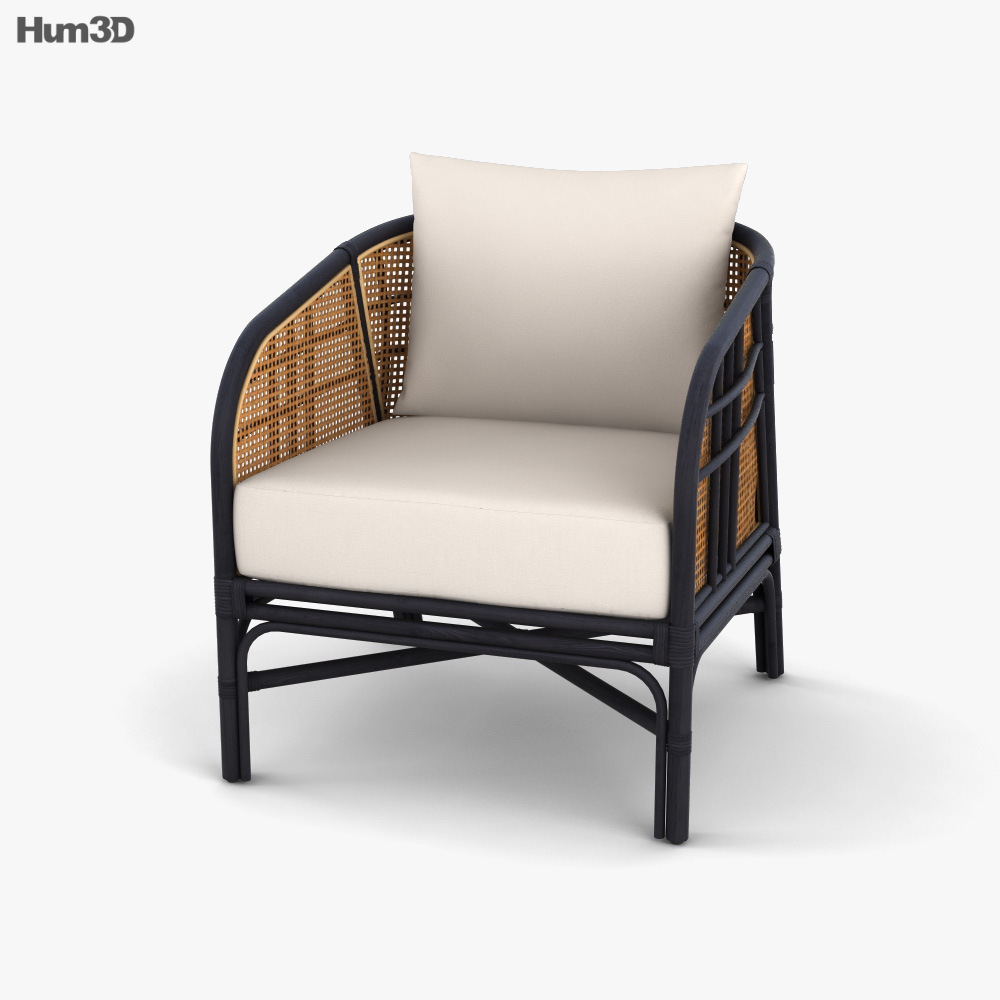 Ferrara Rattan Accent chair 3D model