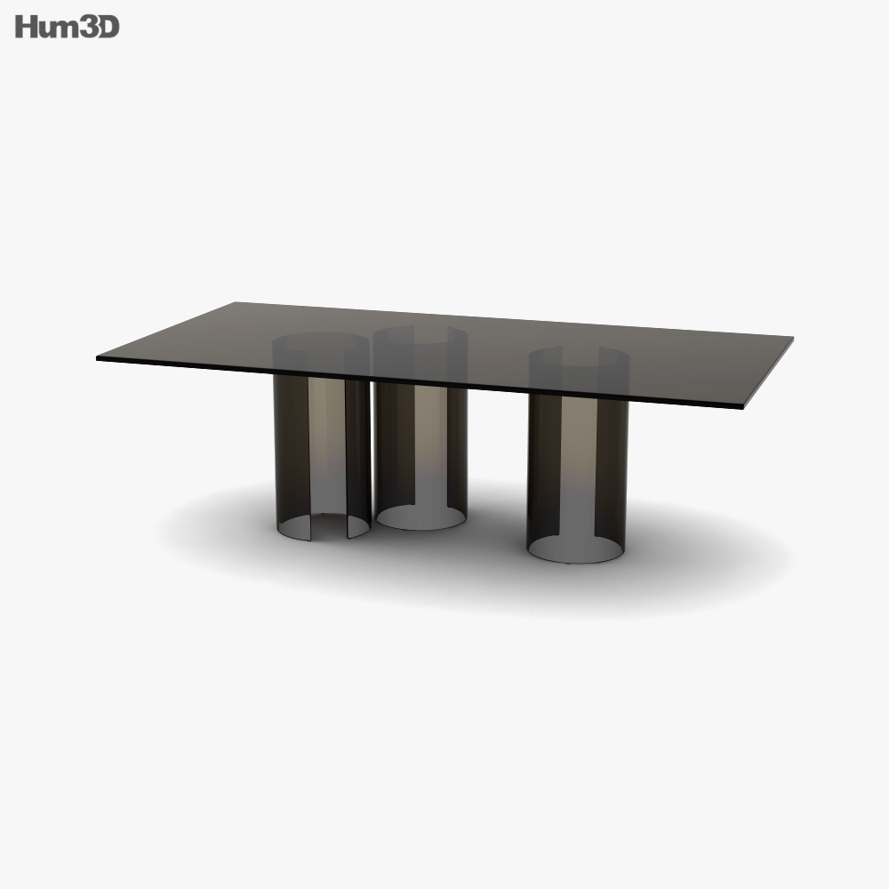 Fiam Luxor Glass table 3D model