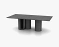 Fiam Luxor Стеклянный стол 3D модель