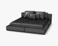 Flexform Groundpiece Bett 3D-Modell