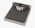 Flexform Groundpiece Кровать 3D модель