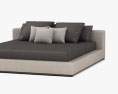Flexform Groundpiece Bett 3D-Modell