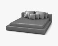Flexform Groundpiece Bed 3d model