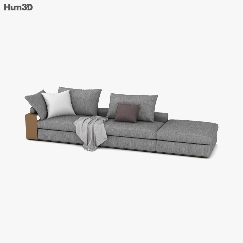 Flexform Groundpiece Sofa Modèle 3D