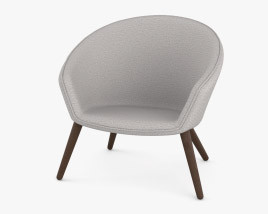 Fredericia Ditzel Lounge chair Modello 3D