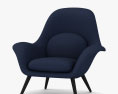 Fredericia Swoon 라운지 의자 3D 모델 