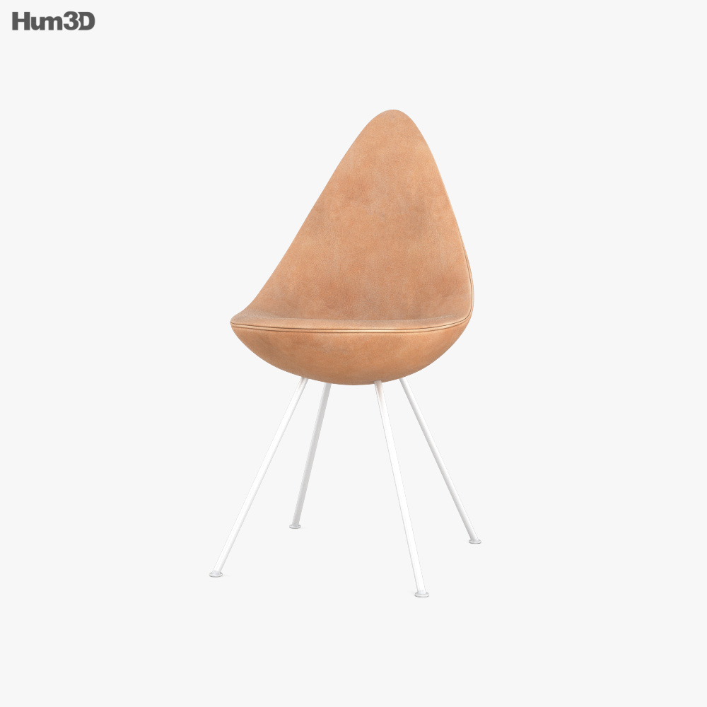 Frits Hanzen Drop Stuhl 3D-Modell