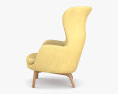 Fritz Hansen Ro Lounge chair 3D 모델 