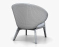 Fritz Hansen Let Lounge chair 3d model