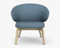 Fritz Hansen Let Lounge chair Modelo 3D