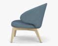 Fritz Hansen Let Lounge chair Modello 3D