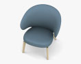 Fritz Hansen Let Lounge chair 3D 모델 