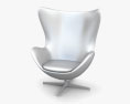 Fritz Hansen Egg 肘掛け椅子 3Dモデル
