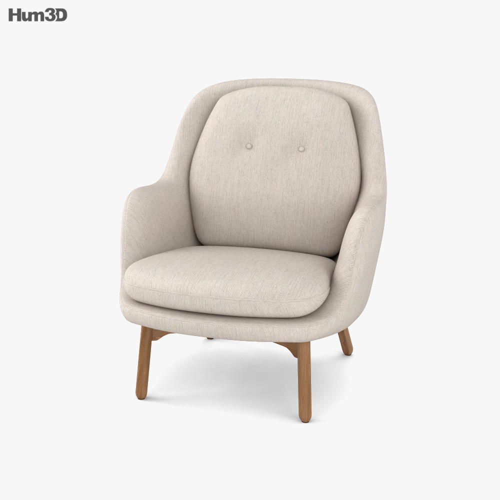 Fritz Hansen JH5 Cadeira Modelo 3d