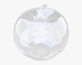 Pols Potten Apple Glass Fruit Bowl 3D model