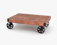 Industrial Cart Table Basse Modèle 3d
