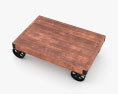 Industrial Cart Coffee table 3d model