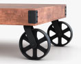 Industrial Cart 커피 테이블 3D 모델 