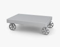 Industrial Cart Table Basse Modèle 3d