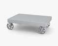 Industrial Cart Кофейный столик 3D модель