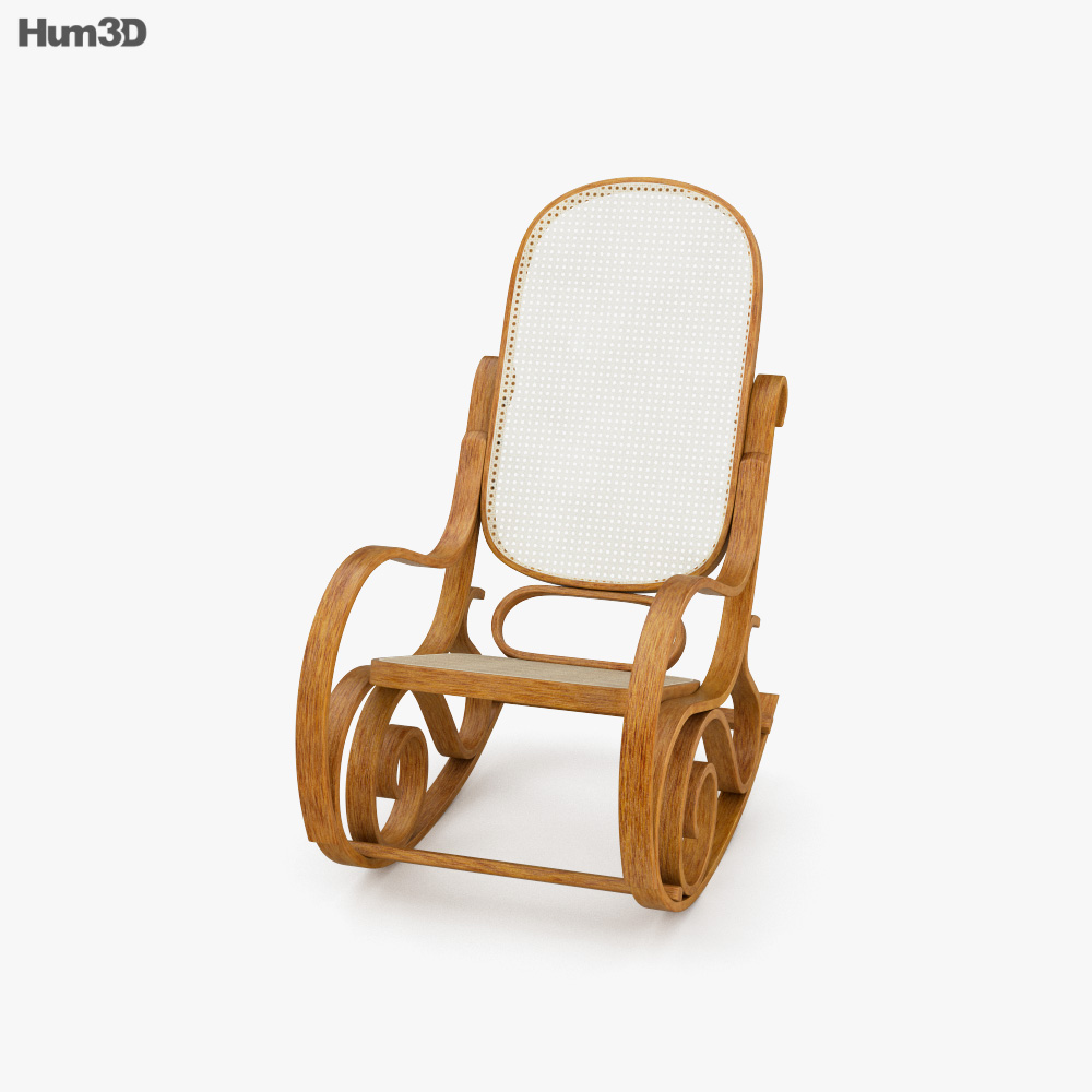 复古摇椅 3D模型