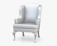Queen Anne Style 扶手椅 3D模型