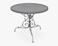 Iron Cafe Table 3d model