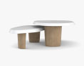 Duo Multilaque Coffee table 3d model