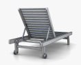 Chaise de praia em madeira Modelo 3d
