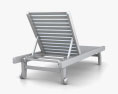 Chaise de praia em madeira Modelo 3d