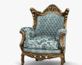 Baroque armchair 3d model