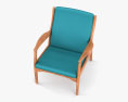 Horsnaes Danish Teak Cadeira de Lounge Modelo 3d