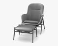 Nora Lounge chair and Ottoman Modelo 3D