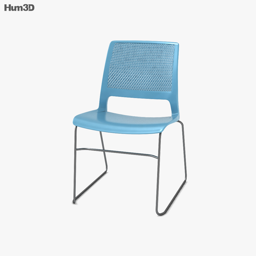 Lumin Multipurpose Stackable Cadeira Modelo 3d