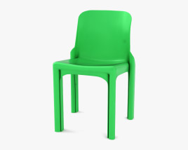 Vico Magistretti Selene Stacking Chair 3D model