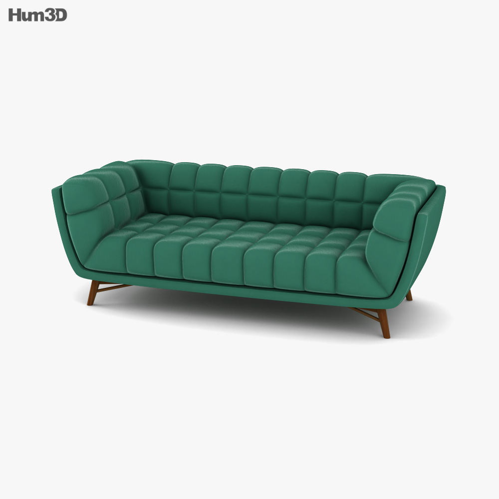 Tribeca Mid Century Modern Sofa Modèle 3D