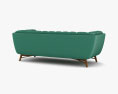 Tribeca Mid Century Modern Sofa Modèle 3d