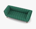 Tribeca Mid Century Modern Sofa 3D-Modell