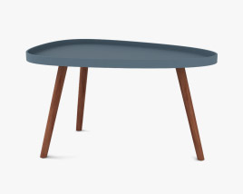 Pacific Lifestyle Wood Teardrop Table Basse Modèle 3D